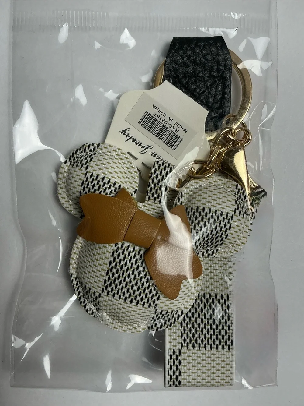 Soft Mouse Bow Cloth Keychain – 4 Colors